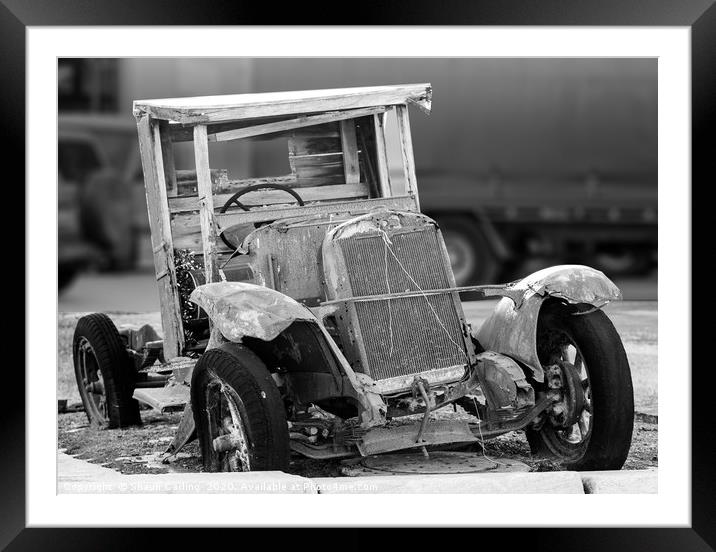 Old Truck, One Careful Owner Framed Mounted Print by Shaun Carling