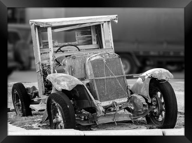 Old Truck, One Careful Owner Framed Print by Shaun Carling