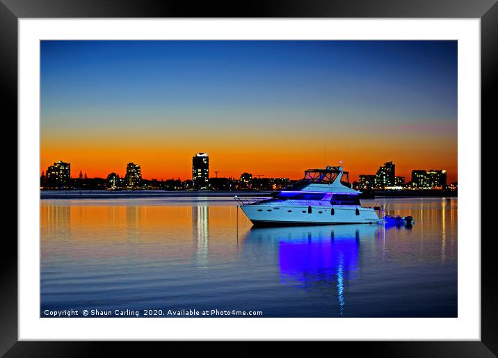  Southport Sunset Framed Mounted Print by Shaun Carling