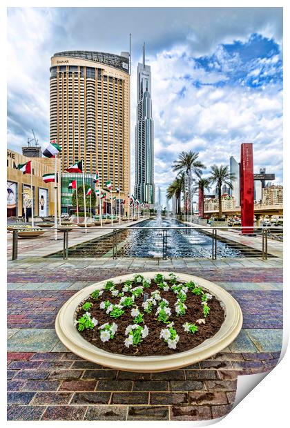 Dubai City View Print by Valerie Paterson