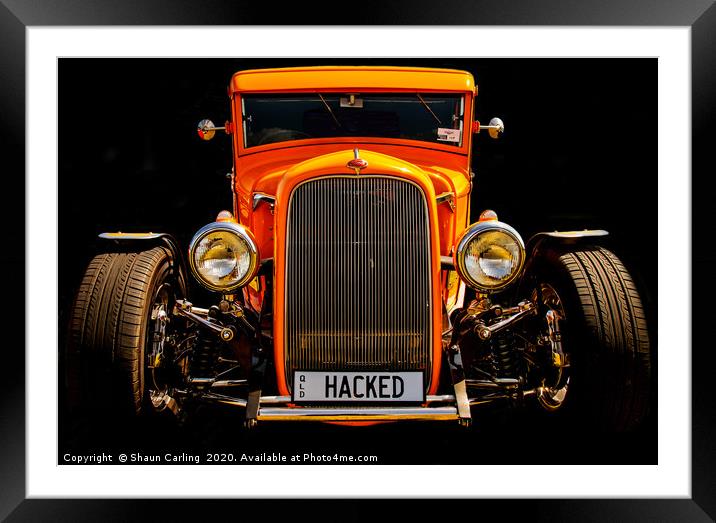 Hot Rod Ford Framed Mounted Print by Shaun Carling