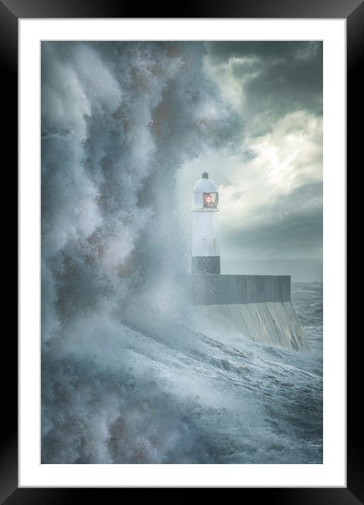 Porthcawl Storm Framed Mounted Print by Chris Jones