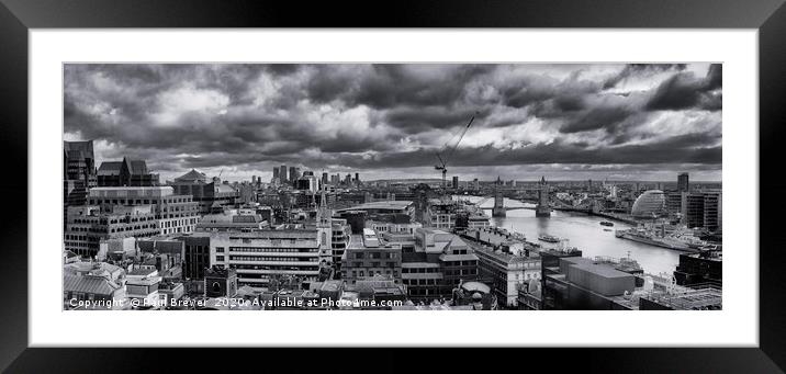 The River Thames Framed Mounted Print by Paul Brewer