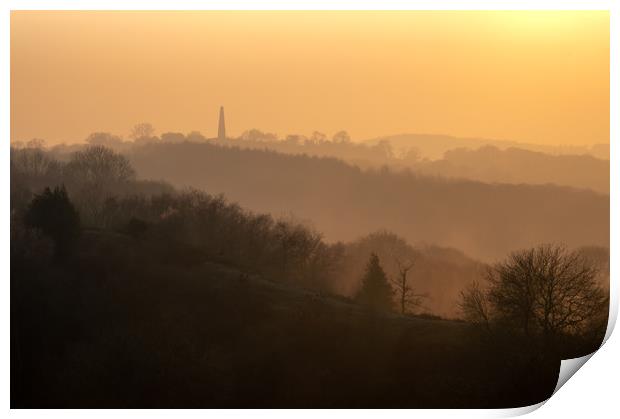Herefordshire Sunset Print by David Wall