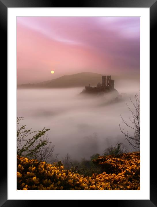Corfe so Soft Framed Mounted Print by David Neighbour