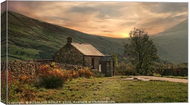 "Misty sunset Wasdale Head " Canvas Print by ROS RIDLEY