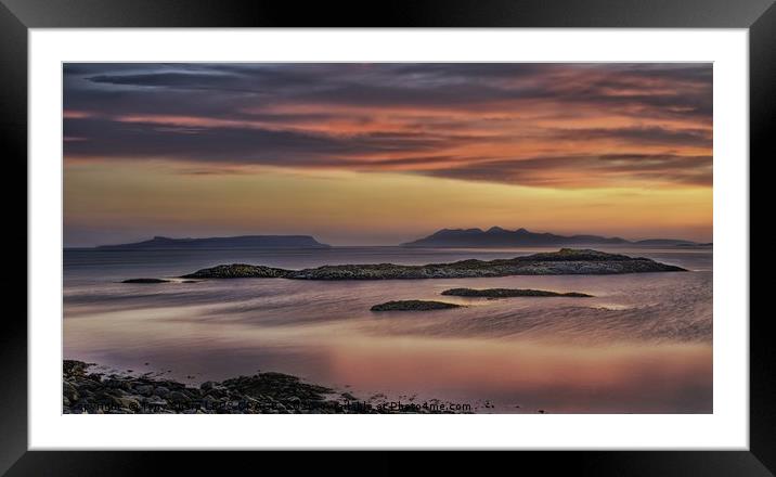 DUSK ON BARRA, OUTER HEBRIDES Framed Mounted Print by Tony Sharp LRPS CPAGB