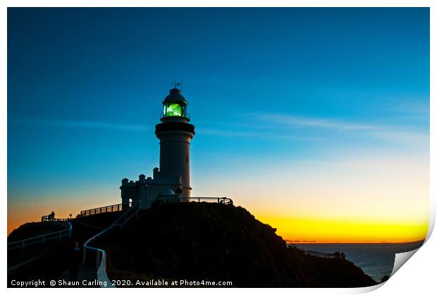 Cape Byron Lighthouse Print by Shaun Carling