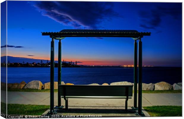 Sunset Seat Canvas Print by Shaun Carling