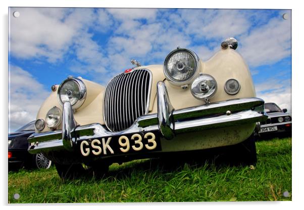 Jaguar Classic Vintage Motor Car Acrylic by Andy Evans Photos