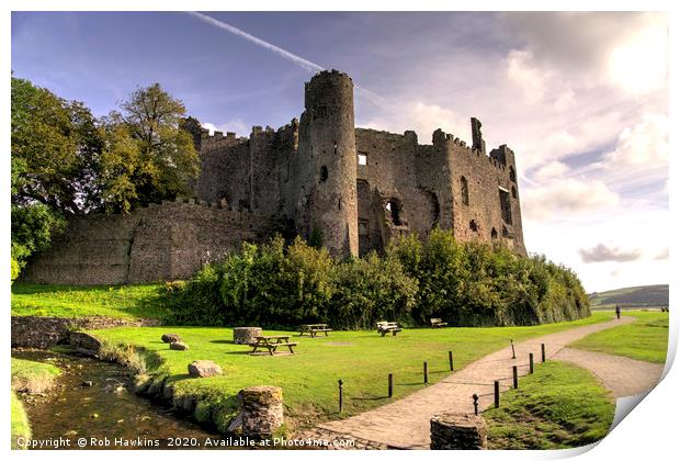 Laugharne Castle  Print by Rob Hawkins
