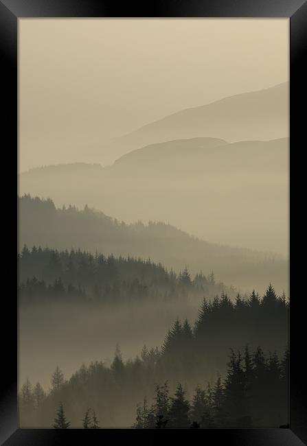 Dukes Pass, Trossachs Framed Print by David Mould