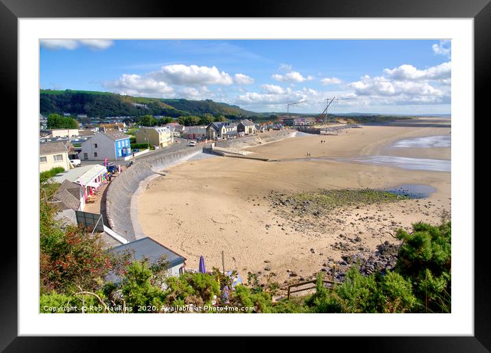 Pendine Sands  Framed Mounted Print by Rob Hawkins