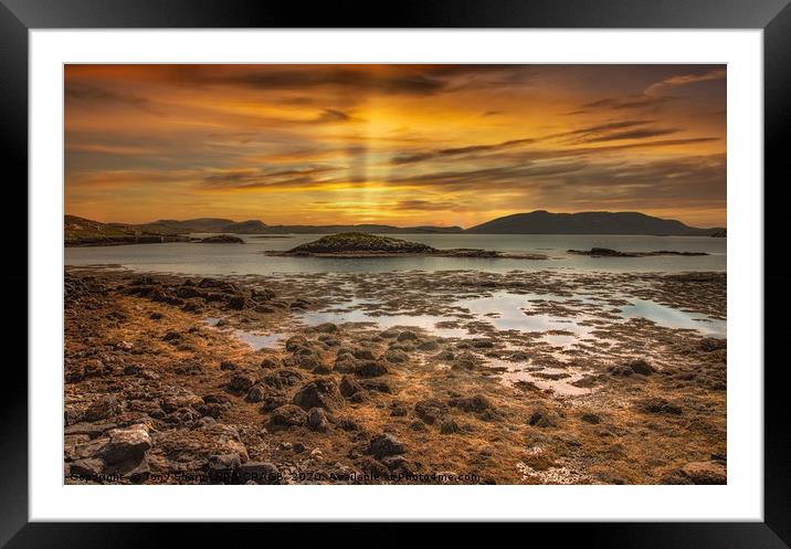 BARRA SUNSET Framed Mounted Print by Tony Sharp LRPS CPAGB