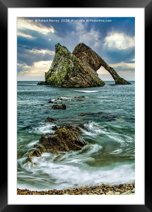 Bow Fiddle Rock Framed Mounted Print by Robert Murray
