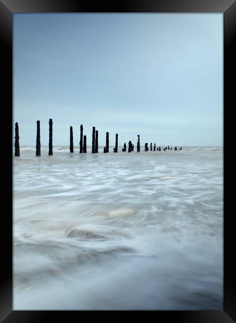 Groins at Low tide Framed Print by Jon Fixter