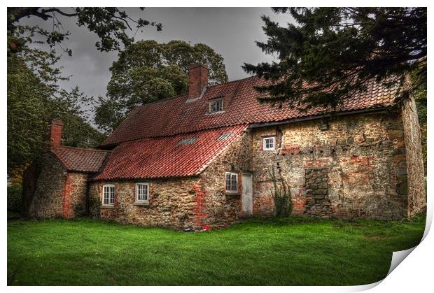 The Old  cottage Print by Jon Fixter