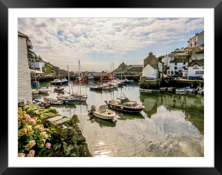 Discover the Charming Beauty of Polperro Framed Mounted Print by Beryl Curran