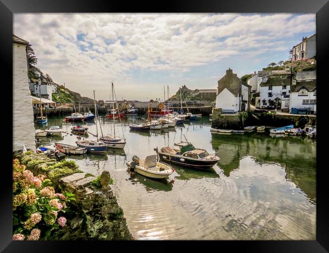 Discover the Charming Beauty of Polperro Framed Print by Beryl Curran