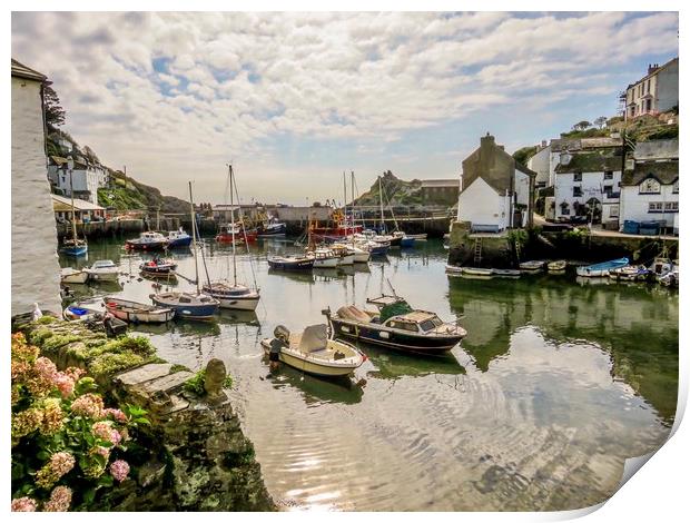 Discover the Charming Beauty of Polperro Print by Beryl Curran