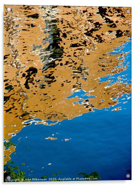 Amsterdam Canal Reflection Acrylic by John Robertson