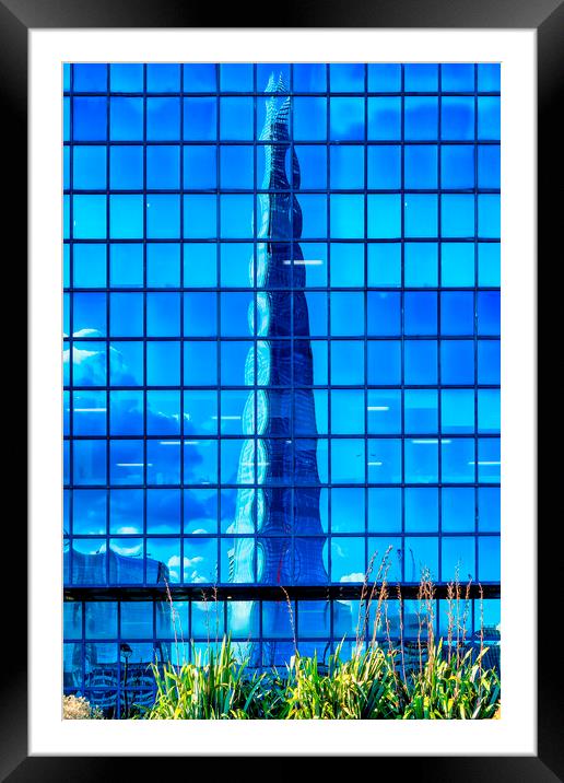 A Reflection of The Shard Framed Mounted Print by John B Walker LRPS