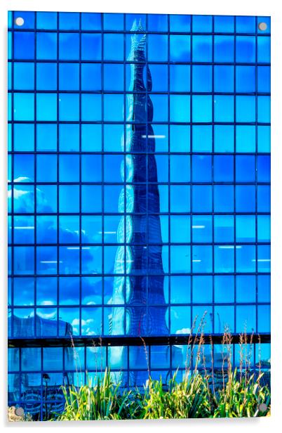 A Reflection of The Shard Acrylic by John B Walker LRPS