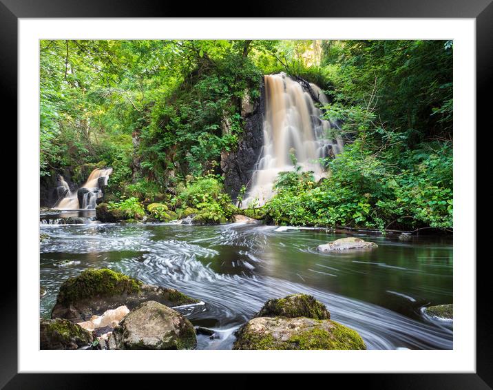 Linn Jaw Falls Framed Mounted Print by Tommy Dickson