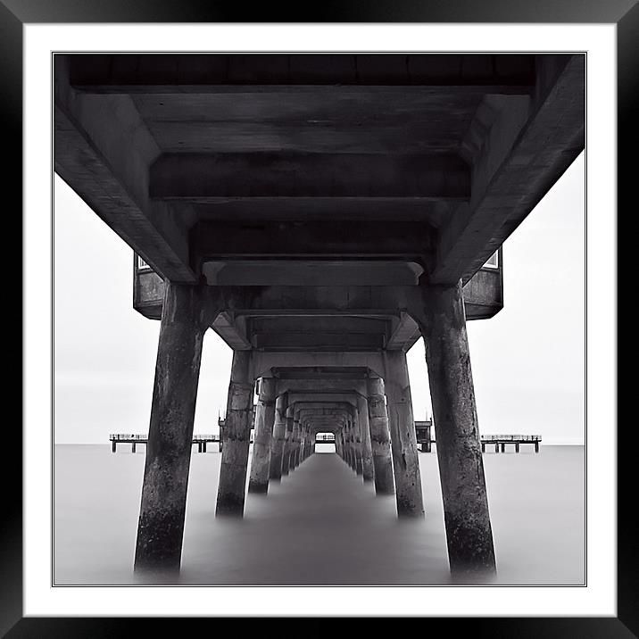 Deal Pier Framed Mounted Print by Alice Gosling