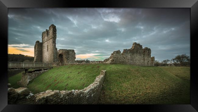 Ogmore castle Framed Print by Chris Jones