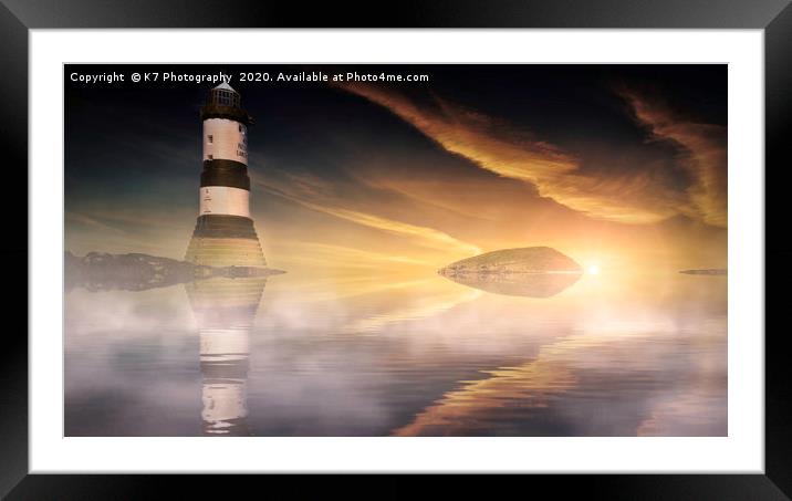 Penmon at Dawn Framed Mounted Print by K7 Photography