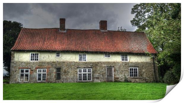Old cottage - Nunnery Print by Jon Fixter