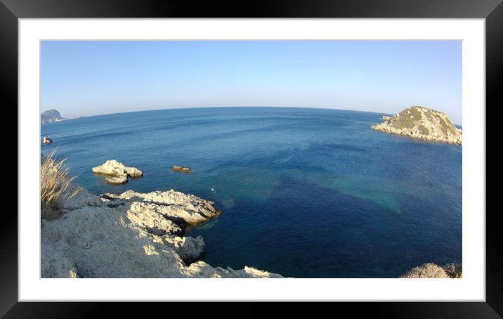 Crete is the largest and most populous of the Gree Framed Mounted Print by M. J. Photography