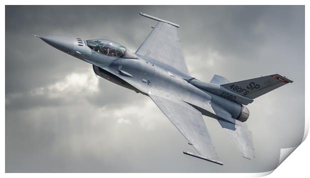 USAF F16 Fighting falcon  Print by Chris Jones
