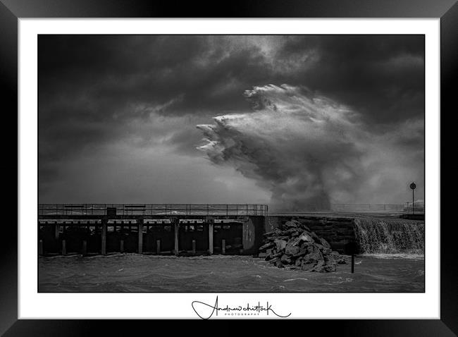 Storm Dennis  Framed Print by Andrew chittock