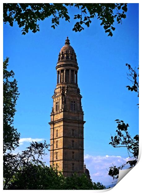 Victoria Tower, Greenock Print by Martin Smith