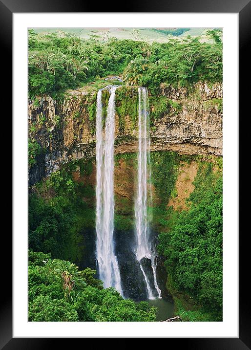 Chamarel Falls, Mauritius Framed Mounted Print by David Gardener