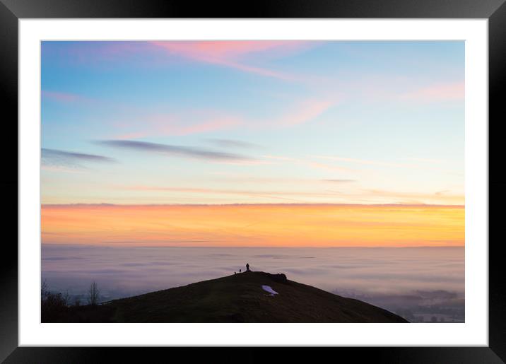 Above the clouds Framed Mounted Print by David Wall