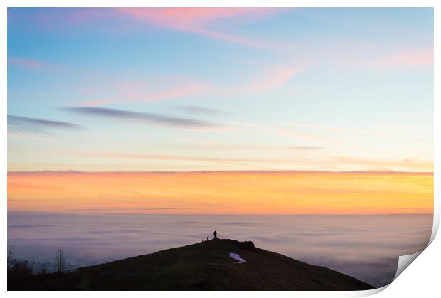 Above the clouds Print by David Wall