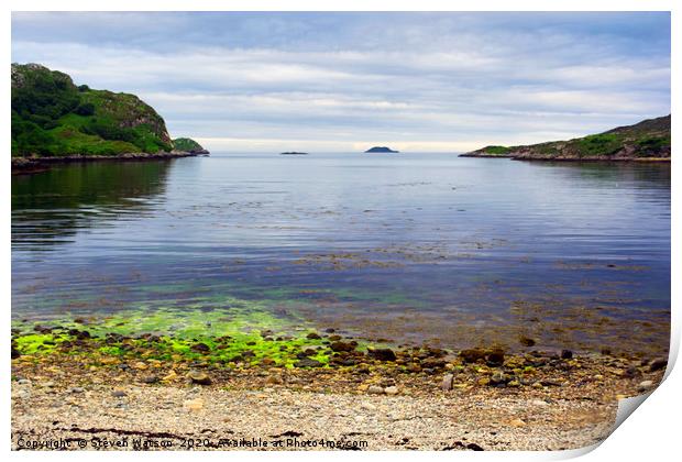 Loch Kirkaig 2 Print by Steven Watson