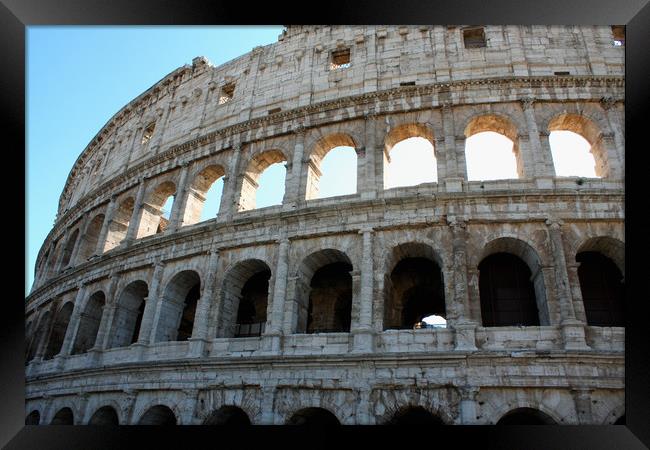 Amazing Coloseum in Rome Italy Framed Print by M. J. Photography