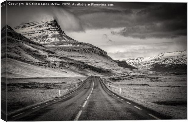 Highway 1, South Iceland Canvas Print by Colin & Linda McKie