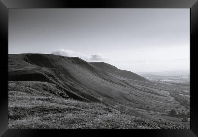 Black Mountains Framed Print by David Wall