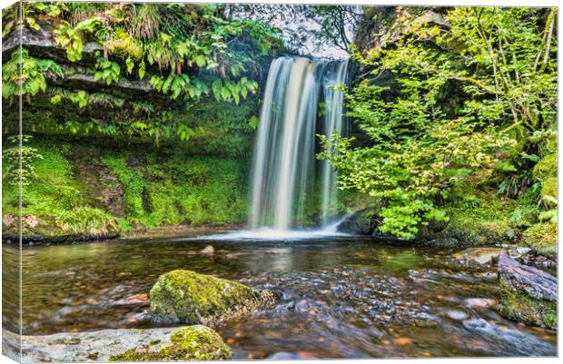 Waterfall Canvas Print by Valerie Paterson