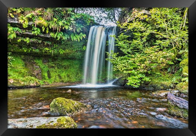 Waterfall Framed Print by Valerie Paterson