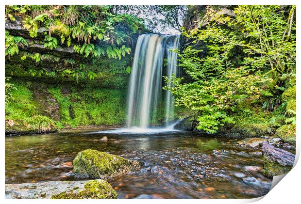 Waterfall Print by Valerie Paterson