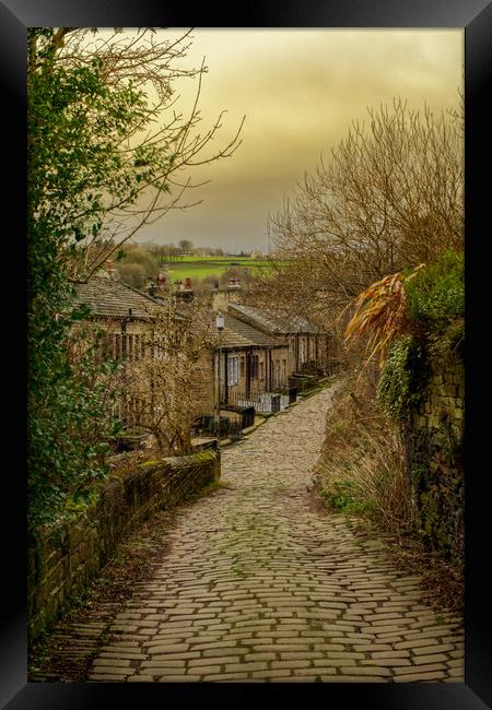 Rustic Charm of Golcar Framed Print by Alison Chambers