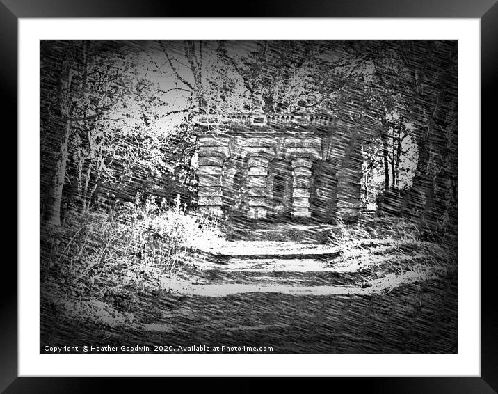 Echo Loggia Framed Mounted Print by Heather Goodwin
