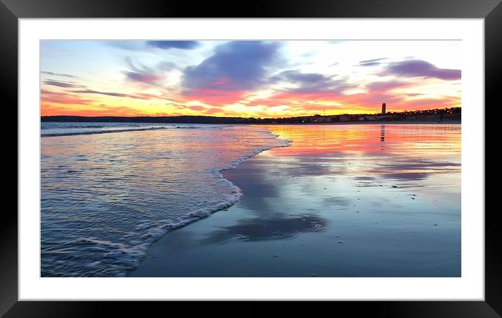 Swansea colours Framed Mounted Print by Duane evans