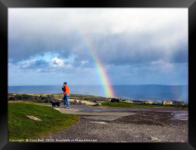 Rainbow Showers Framed Print by Dave Bell